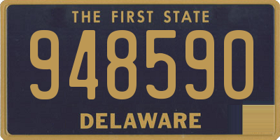 DE license plate 948590