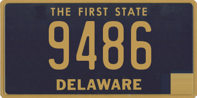 DE license plate 9486