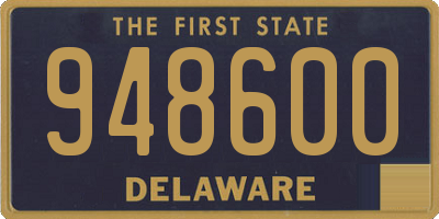 DE license plate 948600