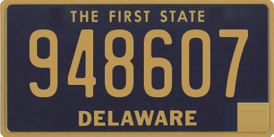 DE license plate 948607