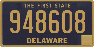 DE license plate 948608