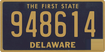 DE license plate 948614