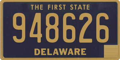 DE license plate 948626