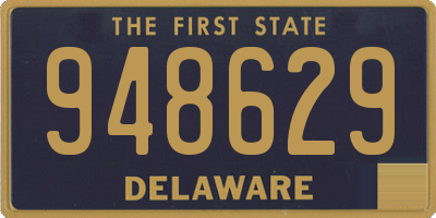 DE license plate 948629