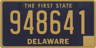 DE license plate 948641