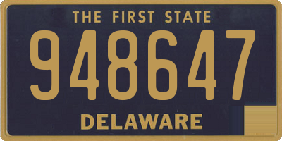 DE license plate 948647