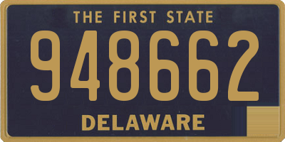 DE license plate 948662