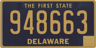 DE license plate 948663