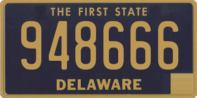 DE license plate 948666