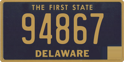 DE license plate 94867