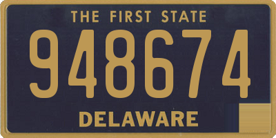 DE license plate 948674