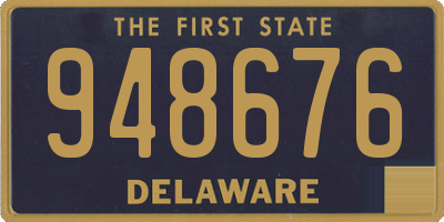 DE license plate 948676