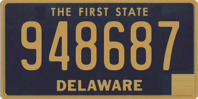 DE license plate 948687