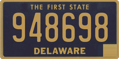 DE license plate 948698