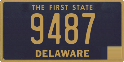 DE license plate 9487