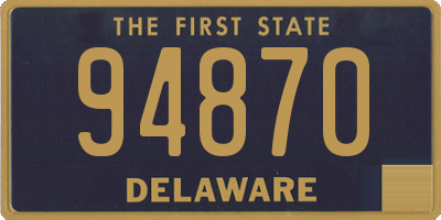 DE license plate 94870
