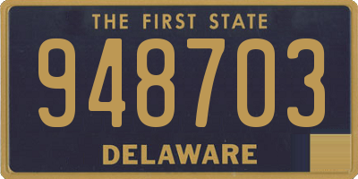 DE license plate 948703