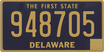 DE license plate 948705