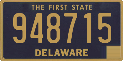 DE license plate 948715