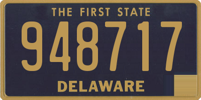DE license plate 948717