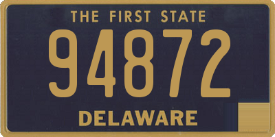 DE license plate 94872