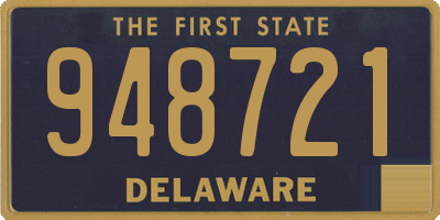 DE license plate 948721