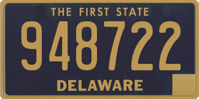 DE license plate 948722