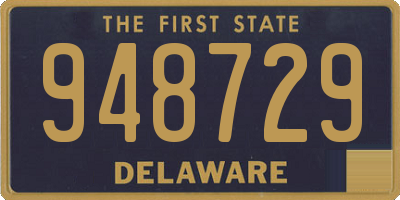 DE license plate 948729