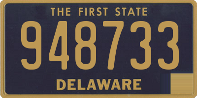 DE license plate 948733