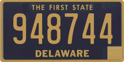 DE license plate 948744
