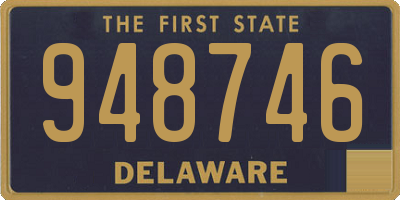 DE license plate 948746