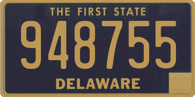 DE license plate 948755