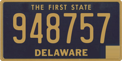 DE license plate 948757