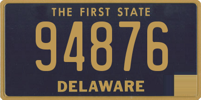 DE license plate 94876