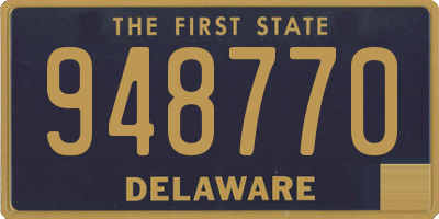 DE license plate 948770