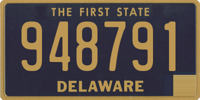 DE license plate 948791