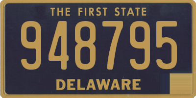 DE license plate 948795