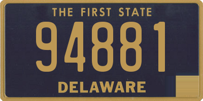 DE license plate 94881