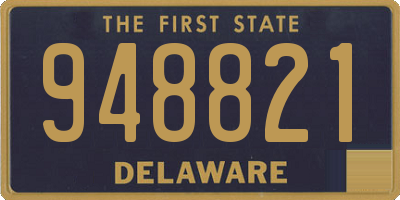 DE license plate 948821