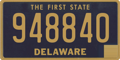 DE license plate 948840
