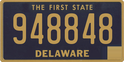 DE license plate 948848