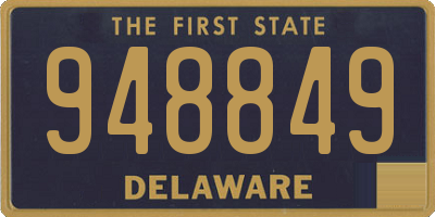 DE license plate 948849