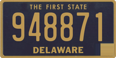 DE license plate 948871