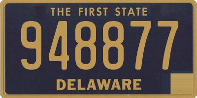 DE license plate 948877