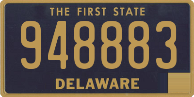 DE license plate 948883