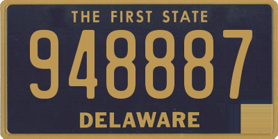 DE license plate 948887