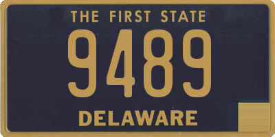 DE license plate 9489