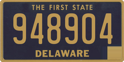 DE license plate 948904