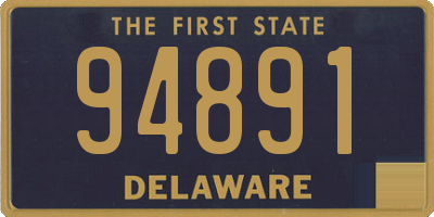 DE license plate 94891