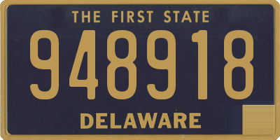 DE license plate 948918